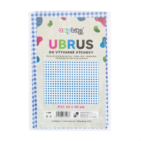 Ubrus PVC - modré káro / 65 x 50 cm Ubrus PVC - modré káro / 65 x 50 cm