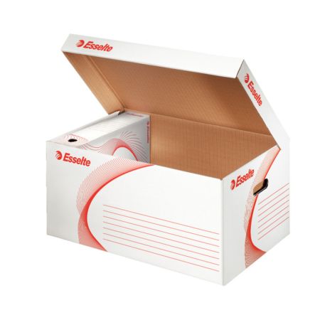 Kontejner archivní s víkem - bílá / 128900