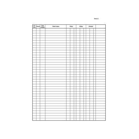 MSK 7400144 pokladní kniha 20 listů A4