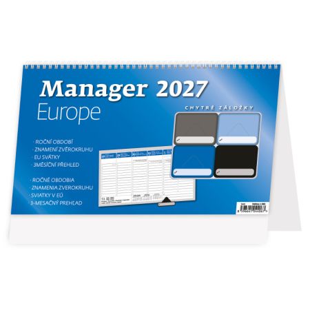 Kalendář stolní - Manager Europe / S60 Kalendář stolní - Manager Europe / S60