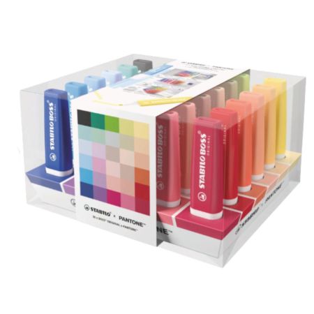 Zvýrazňovače STABILO BOSS x PANTONE - 30 ks
