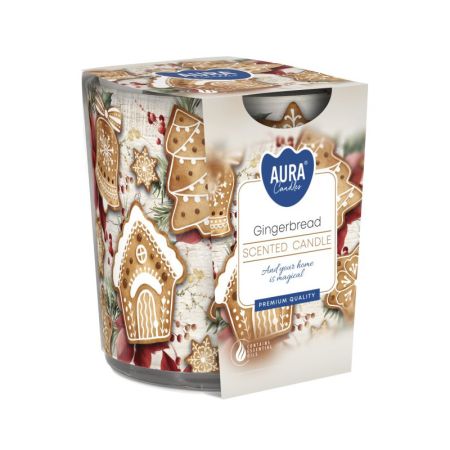 Bispol vánoční vonná svíčka ve skle - Gingerbread Bispol vánoční vonná svíčka ve skle - Gingerbread