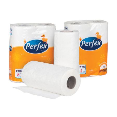 Perfex papírové utěrky v roli Boni extra bílé 2-vrstvé 2ks Perfex papírové utěrky v roli Boni extra bílé 2-vrstvé 2ks