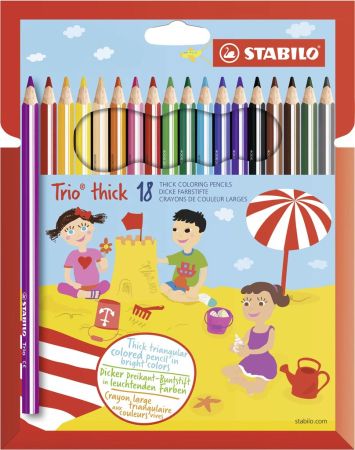 Pastelky STABILO® trojhranné Trio silné / 12 barev