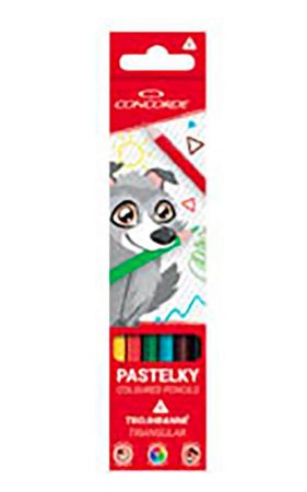 Pastelky CONCORDE Volfík / 6 barev
