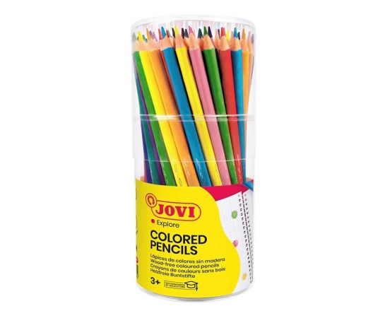 Pastelky JOVI trojhranné nedřevěné / 84 ks / v boxu