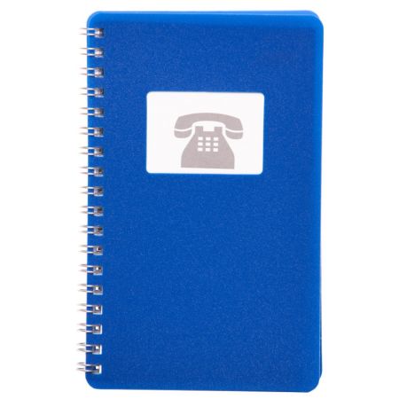 Telefonní záznamník se spirálou BOBO - modrá Telefonní záznamník se spirálou BOBO - modrá