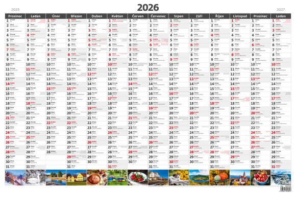 Plánovací roční nástěnná mapa - obrázková / N220