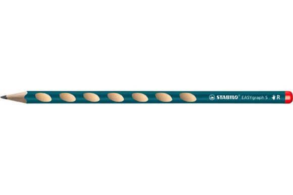 Tužka STABILO® EASYgraph Slim - HB / pro praváky / petrolejová