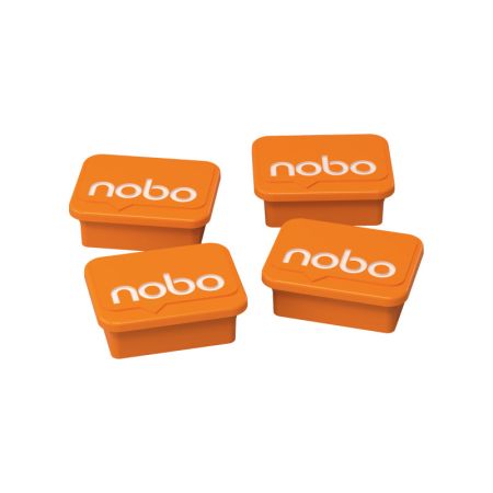 Magnety - průměr 30 mm / oranžová / 4 ks