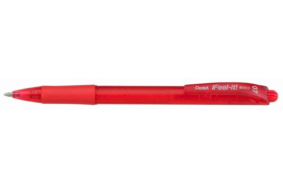 Kuličkové pero Pentel BX417 - červená