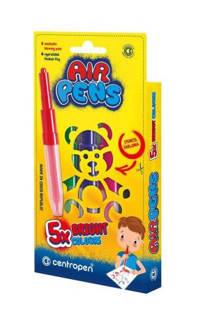 Foukací fixy Centropen AirPens 1500/5 - Rainbow / sada 5 ks