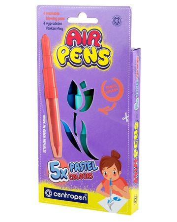 Foukací fixy Centropen AirPens 1500/5 - Pastel / sada 5 ks