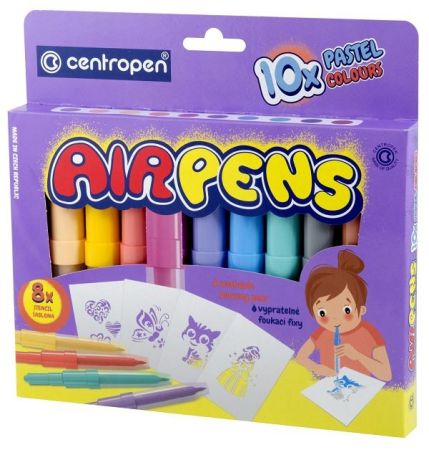 Popisovače Centropen Airpens 1500 Pastel sada 10 ks