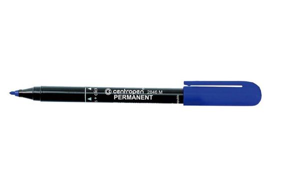 Popisovač Centropen Permanent 2846 / modrá