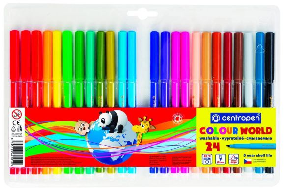 Popisovače Centropen 7550/24 - sada 24 ks