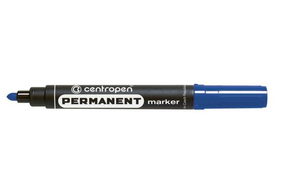 Značkovač Centropen 8566 permanent - modrá Značkovač Centropen 8566 permanent - modrá