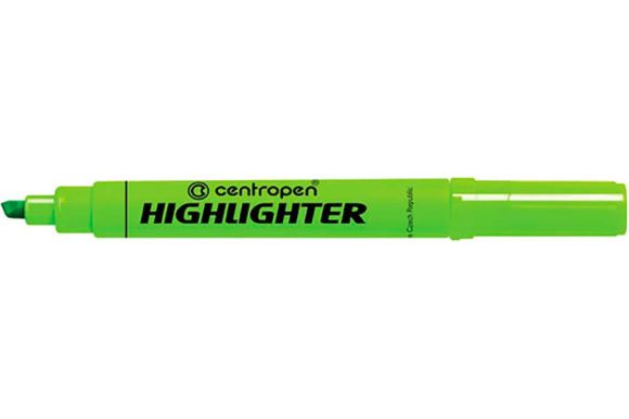 Zvýrazňovač Centropen HIGHLIGHTER 8552 / zelená