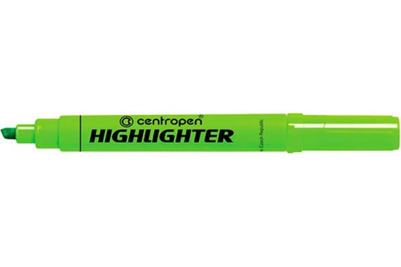 Zvýrazňovač Centropen HIGHLIGHTER 8552 - zelená