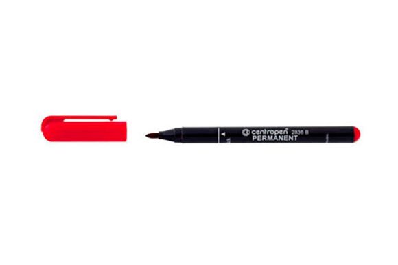 Popisovač Centropen Permanent 2836 B / červená