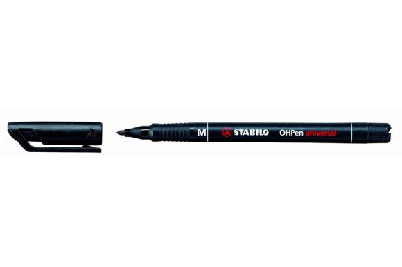 Popisovač STABILO® OHPen universal - černá / M