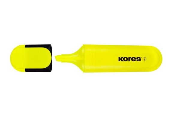 Zvýrazňovač Kores Bright Liner / žlutá
