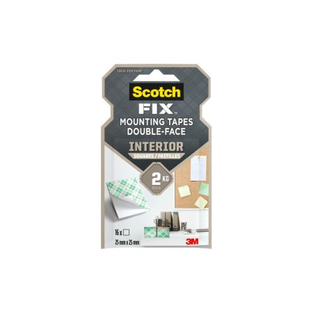 Montážní pásky Scotch - 25 mm x 25 mm čtverečky Montážní pásky Scotch - 25 mm x 25 mm čtverečky