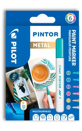 Popisovač Pilot Pintor F Metal / sada 6 ks