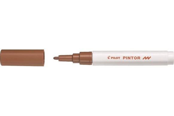 Popisovač Pilot Pintor F / hnědá