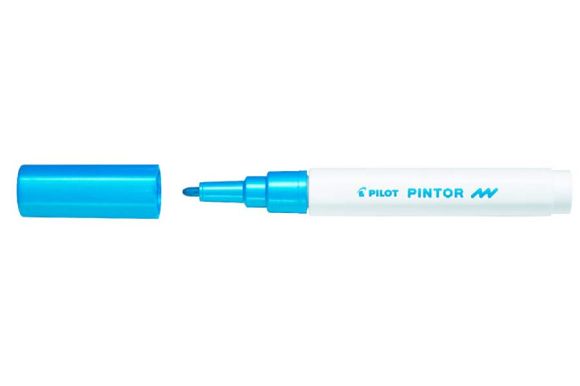 Popisovač Pilot Pintor F / metalická modrá