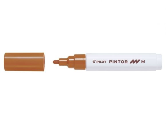 Popisovač Pilot Pintor M / hnědá