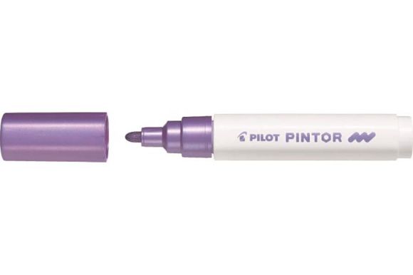 Popisovač Pilot Pintor M / metalický fialová