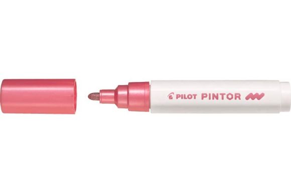 Popisovač Pilot Pintor M / metalický růžová