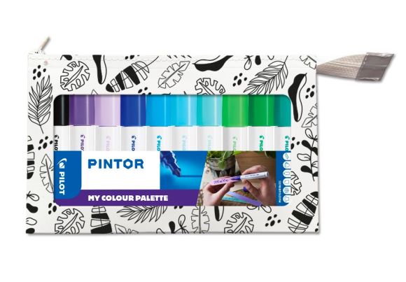Popisovač Pilot Pintor MY PALETTE / sada 10 ks / studené odstíny