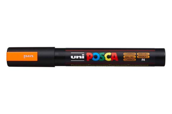 Posca popisovač / 2,5 mm - fluo-oranžová