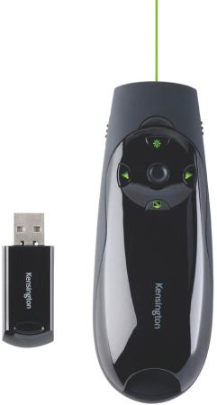 Prezentační ukazovátko Kensington Expert - zelený paprsek laseru/ovládání kurzoru