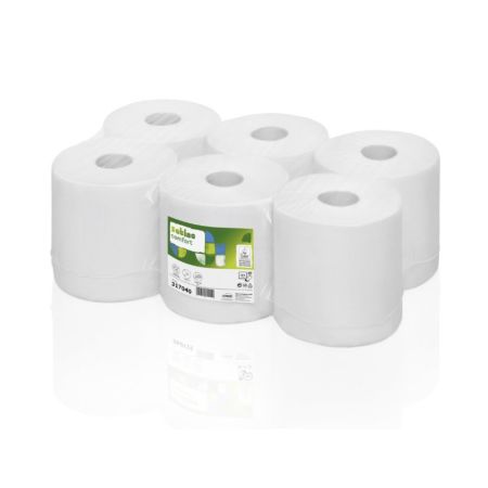 Papírové ručníky v rolích - bílé / 1-vrstvé / 300 m / 6 rolí Papírové ručníky v rolích - bílé / 1-vrstvé / 300 m / 6 rolí