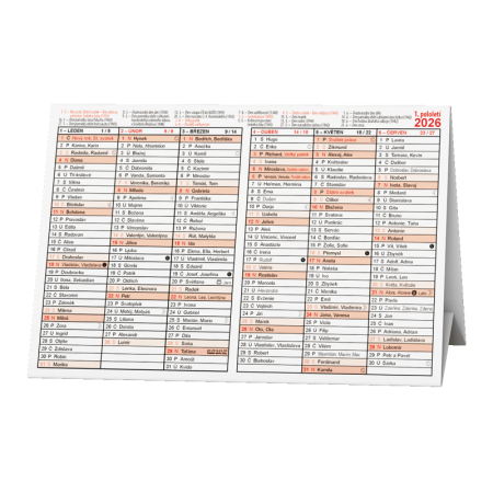 Kalendář Stříškový A5 / BKA2