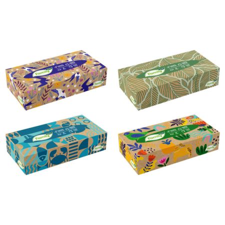 Kapesníčky papírové kosmetické Tento FAMILY - mix motivů / dvouvrstvé / 100 ks Kapesníčky papírové kosmetické Tento FAMILY - mix motivů / dvouvrstvé / 100 ks