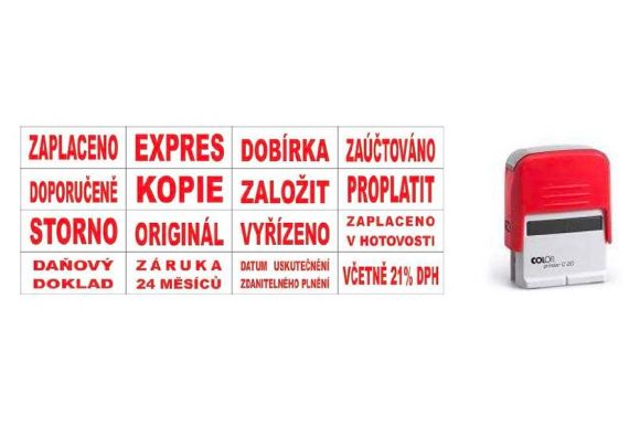 Colop razítko Printer 20/L s textem ZAÚČTOVÁNO