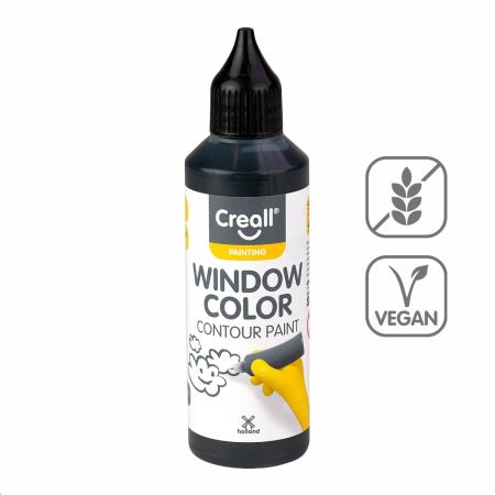 Konturovací barva Creall Windows Color - 80 ml / černá Konturovací barva Creall Windows Color - 80 ml / černá
