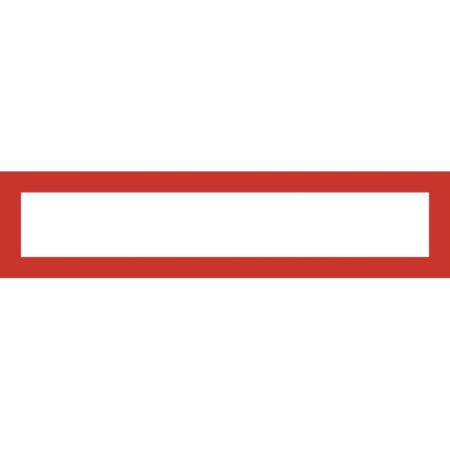 Magnetický informační rámeček LEAN A4/A3 - 317 x 75 mm / červená / 10 ks