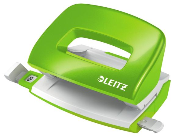 Leitz NeXXt 5060 mini kancelářský děrovač / metalická zelená