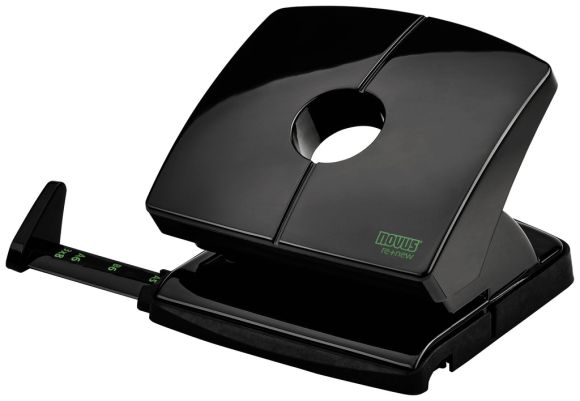 Kancelářský děrovač Novus B 220 Re+new / černá - 20 listů