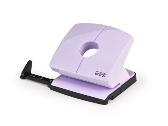 Kancelářský děrovač Novus B 220 Color ID / fialovo-růžová - 20 listů