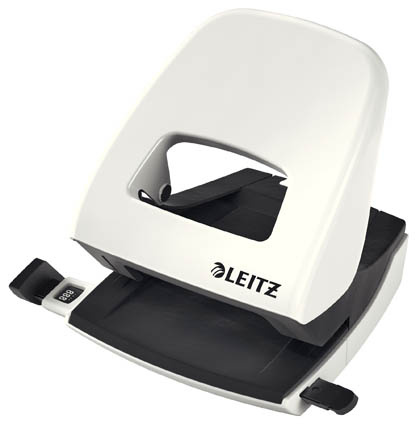 Kancelářský děrovač Leitz NeXXt 5008 / perleťově bílá - 30 listů