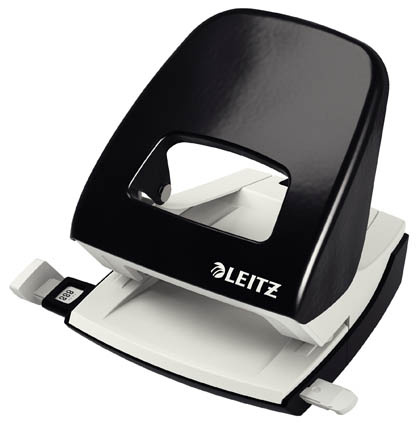 Kancelářský děrovač Leitz NeXXt 5008 / černá - 30 listů