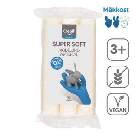 Modelovací hmota Creall Super soft - 500 g / bílá Modelovací hmota Creall Super soft - 500 g / bílá