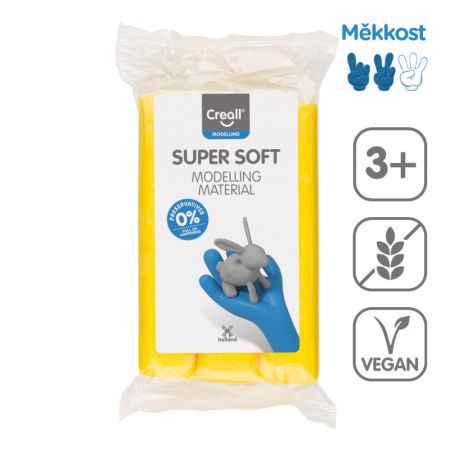 Modelovací hmota Creall Super soft - 500 g / žlutá Modelovací hmota Creall Super soft - 500 g / žlutá