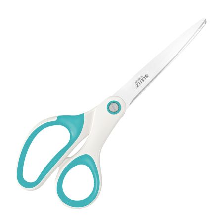 Nůžky Leitz WOW kancelářské titanové 20,5 cm / bílo-tyrkysová